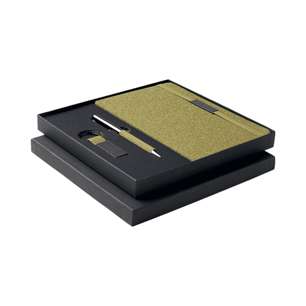 Releaf – Tea-Cork A5 Notebook, Pen and Keychain Gift Set detail 3