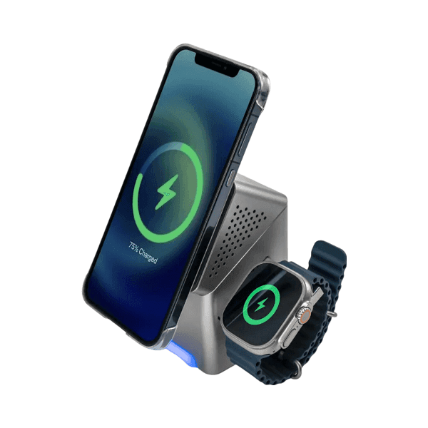 Revolvix – 3 in 1 Rotating Charging Station (15 W Fast Wireless) detail 2