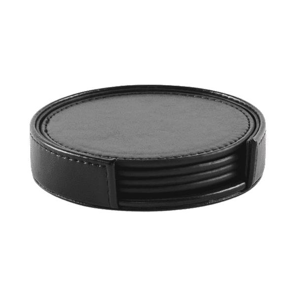 Setta – Set of 4 PU Coasters in Holder