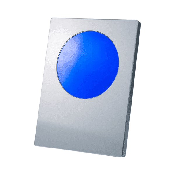 Shieldo – A4 Aluminum Award Plaques with Round Colored Plate and Stand detail 3