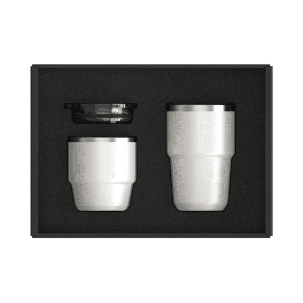 Sora – Recycled Stainless Steel Stackable Mug Set 180/240 ML detail 4
