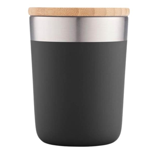 Haba – Stainless Steel Mug with Bamboo Lid detail 2