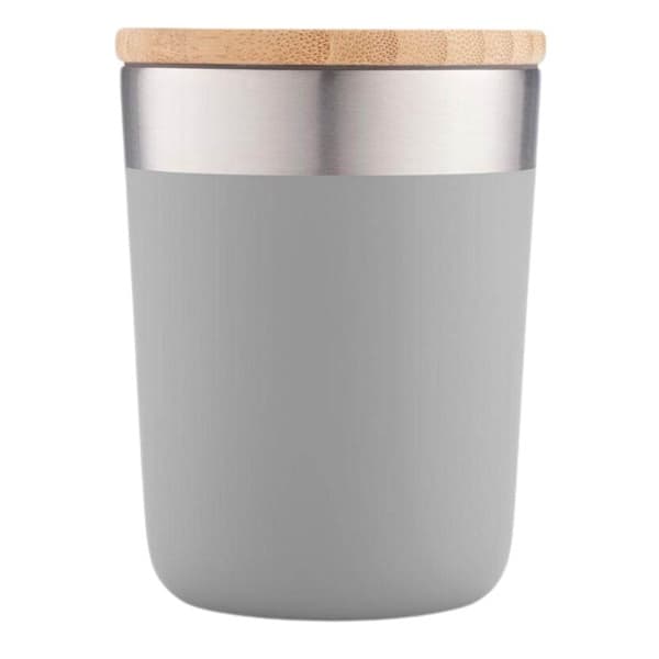 Haba – Stainless Steel Mug with Bamboo Lid detail 3