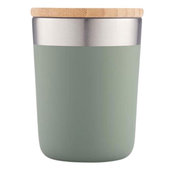 Haba – Stainless Steel Mug with Bamboo Lid detail 4