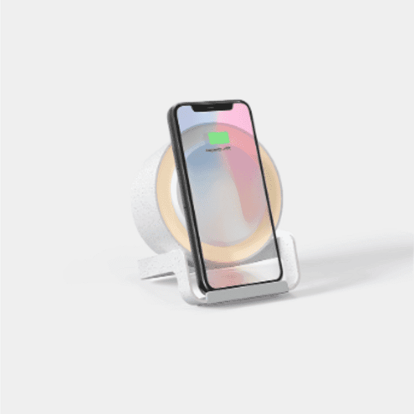 Demix – Wheat Straw Light Up Bluetooth Speaker and Wireless Charger detail 2