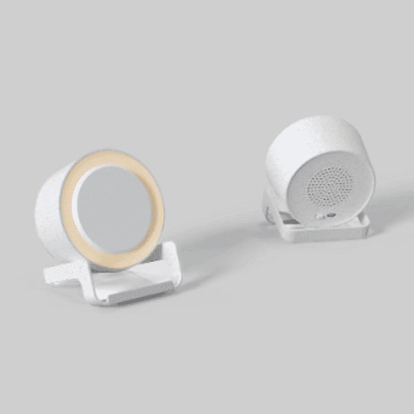 Demix – Wheat Straw Light Up Bluetooth Speaker and Wireless Charger detail 3
