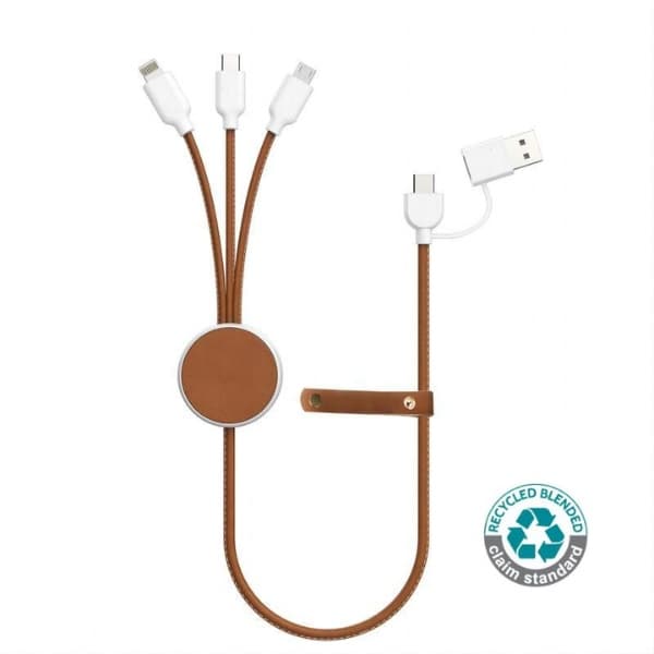 Kultur – Recycled 6-in-1 Multi Charging Cable detail 2