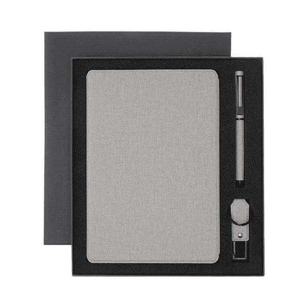 Bungur – Sustainable Gift Set with Refillable Notebook, Pen and USB Keychain detail 5