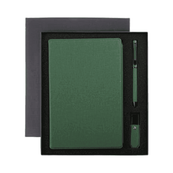 Bungur – Sustainable Gift Set with Refillable Notebook, Pen and USB Keychain detail 6