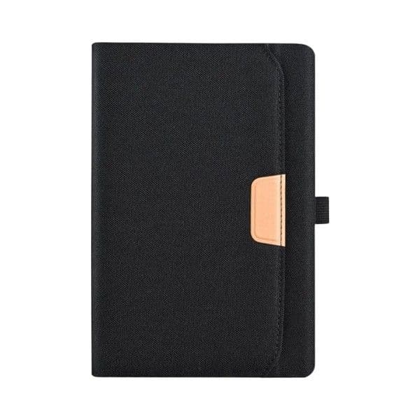 Taron – Eco Friendly A5 Notebook with Pocket & Pen Holder detail 3