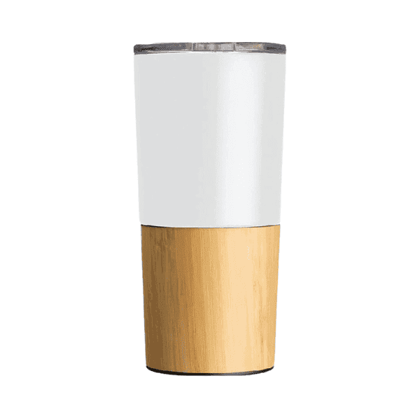 Kilpi – Stainless Steel Tumbler with Bamboo Base detail 2