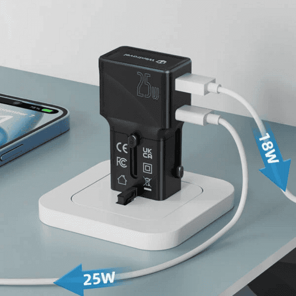 Twinix – 25W Compact Dual Port Travel Adapter detail 4
