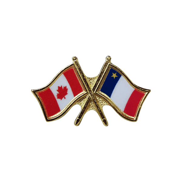 Unity Twin Flag Pin detail 2