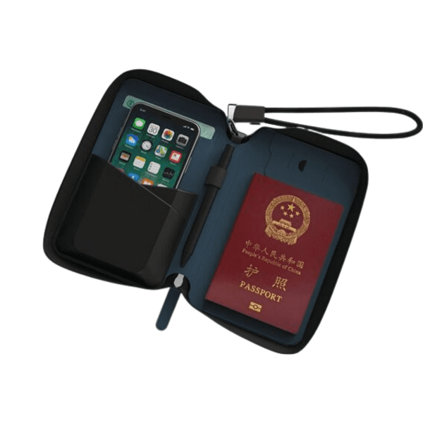 Vael – PU Leather Travel Case with Charging Cable detail 3