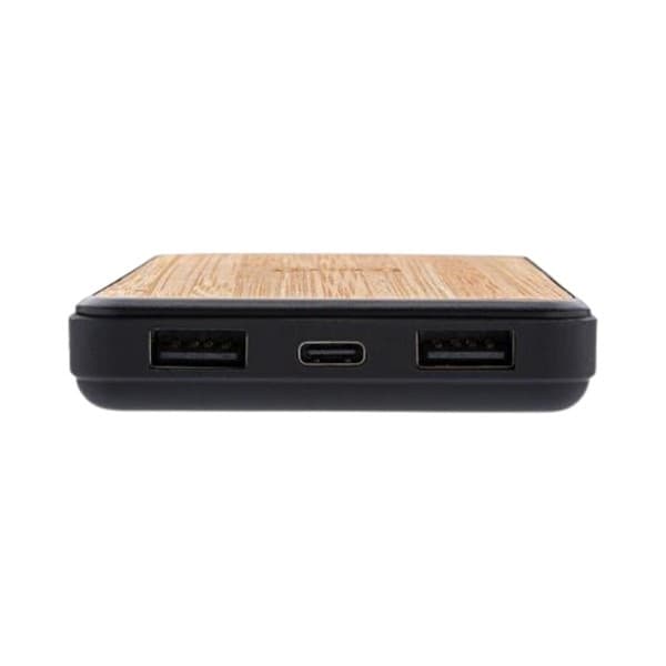 Favaro – Recycled 10,000 mAh Wireless Bamboo Powerbank detail 2
