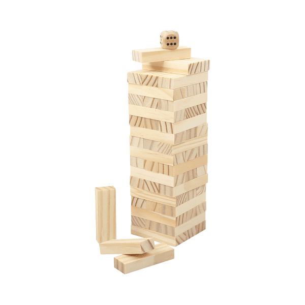 Jengie – Tower Game in Cotton Pouch detail 2