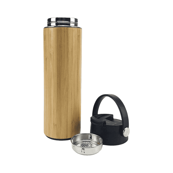 Yuxi – Bamboo Flask with Tea Infuser detail 2