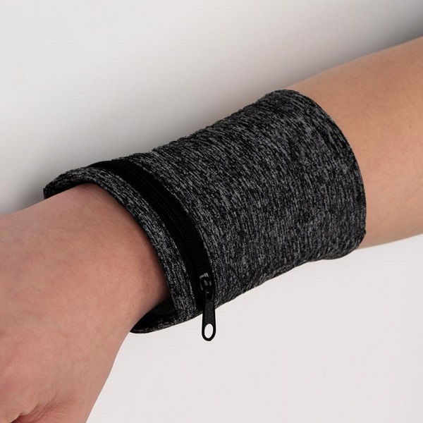 Ampul – RPET Wrist Band with Zipper Pouch preview