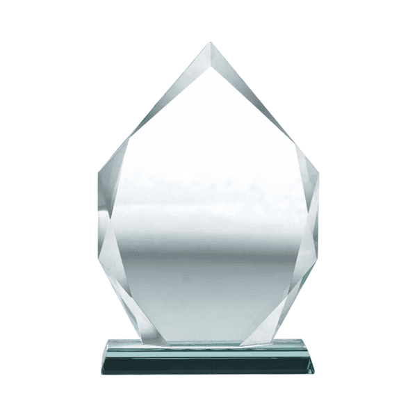 Apex – Iceberg Design Crystal Awards with Glass Base