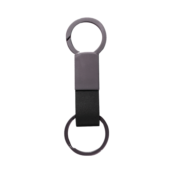 Arken – Elegant PU Leather & Metal Keychain preview