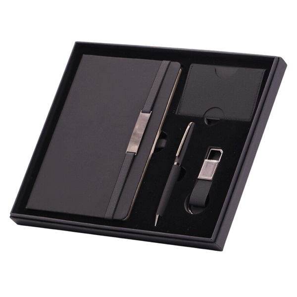 Atoro – Gift Set of A5 Notebook, Pen, RFID Card Holder and Keychain