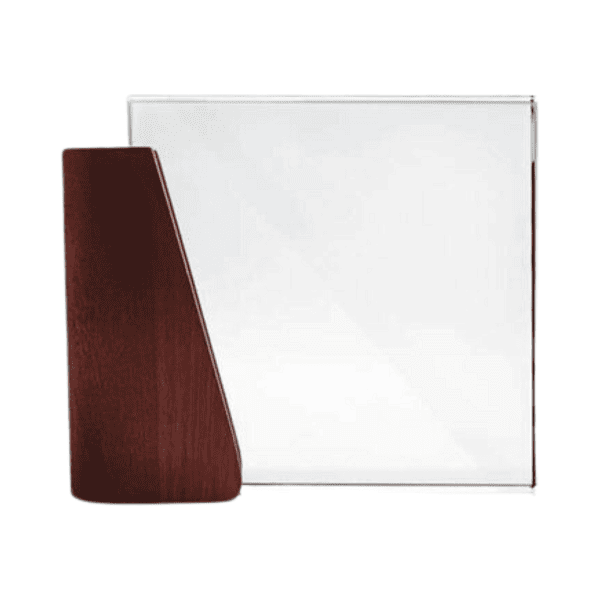 Benjibo – Crystal Glass and Wooden Trophy