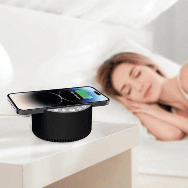 Fondira – 3-in-1 Bluetooth Speaker with Sleep Machine and 15W Wireless Charger preview