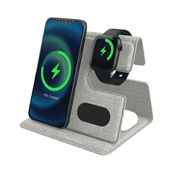 Talara – 15W 3-in-1 Foldable Wirelss Charging Station preview