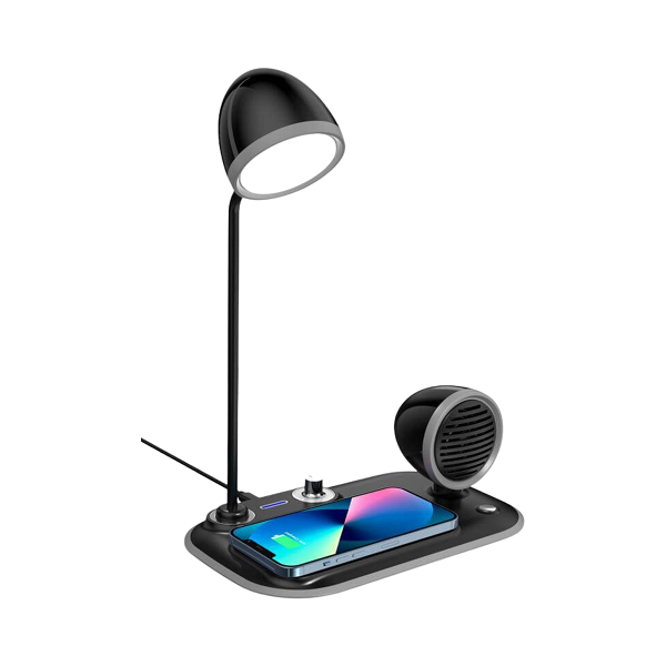 Solace – 3-in-1 Wireless Charger with Lamp and Bluetooth Speaker