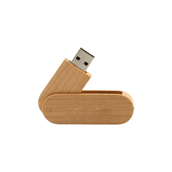 Hipro – Bamboo Swivel USB