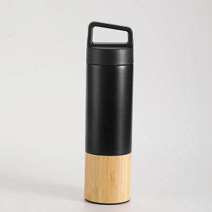 Krush – Stainless Steel Water Bottle with Bamboo Base