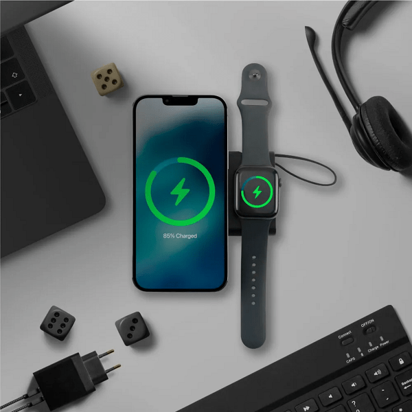 FluxCharge Pro – 15W Powerbank with Watch Charger preview