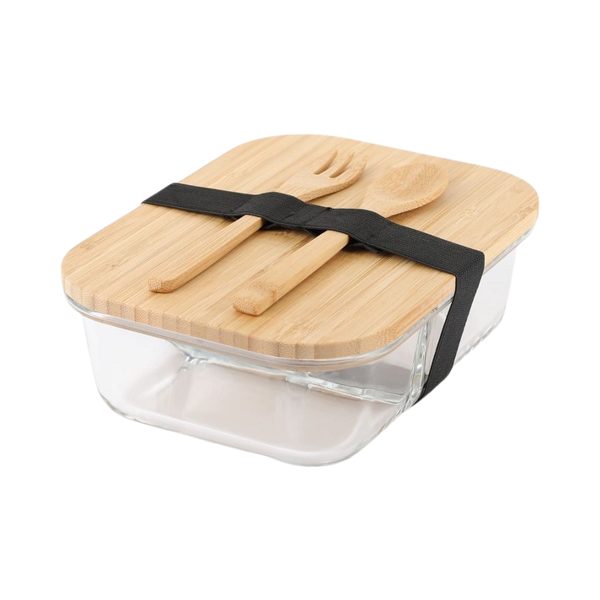 Havanna – Glass Lunch Box with Bamboo Cutlery