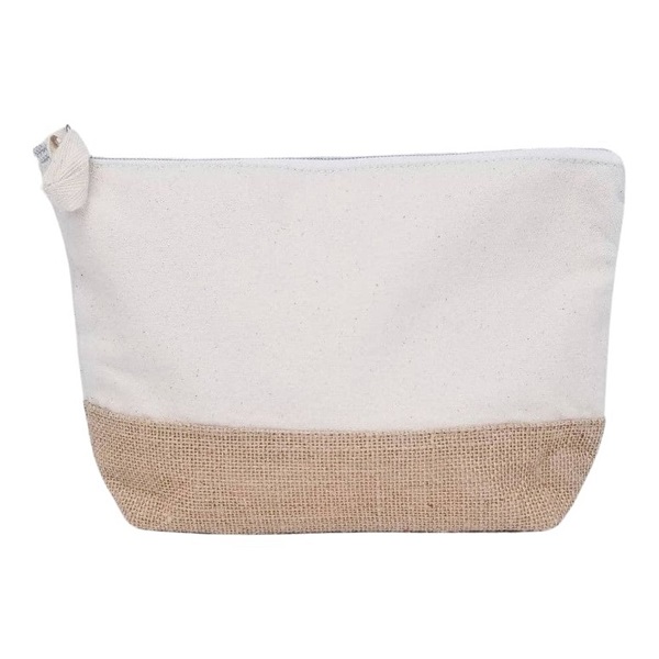 Imano – Recycled Cotton Jute Zipper Pouch