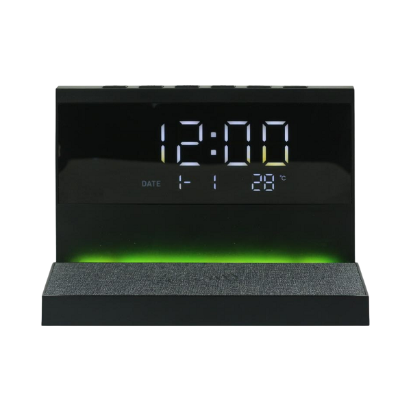 Kazani – 15W Wireless Charger with Alarm Clock and Night Light