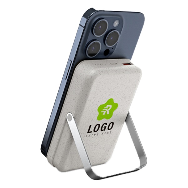 Kodori – 10,000 mAh Bamboo Phone Stand Magnetic Power Bank preview