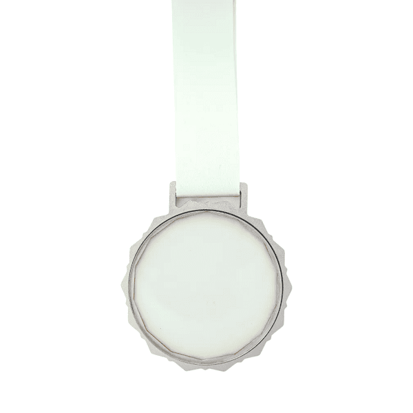 Lumivis Honor – Glass Medal with Metal Frame & White Ribbon preview