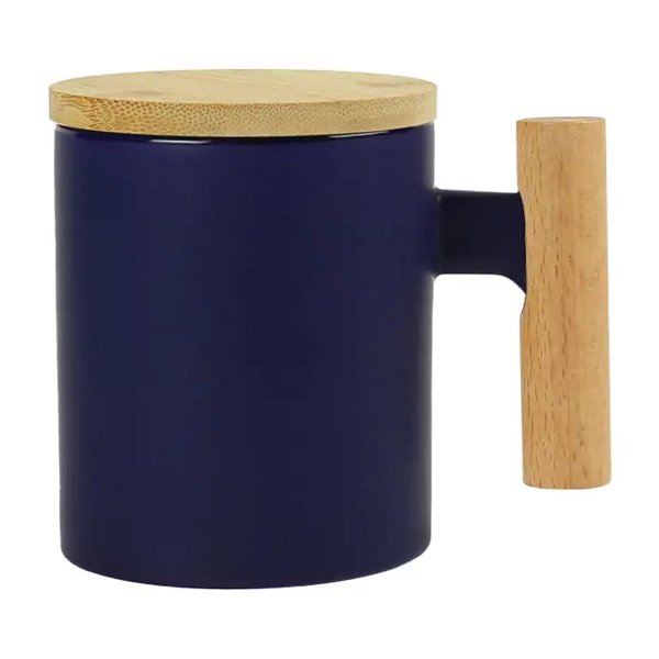 Bodhi – 380 ML Ceramic Mug with Bamboo Handle and Lid preview