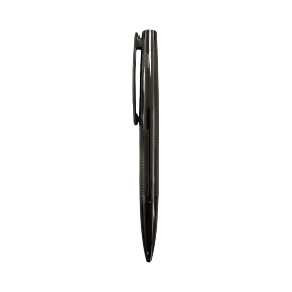Noir – Premium Twist Gunblack Metal Pen with Blue Ink and Branding Area