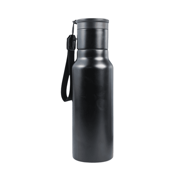 Nomad – Travel-Ready 500ml Vacuum-Insulated Bottle & 90ml Stackable Espresso Cup with Silicone-Sealed Lid