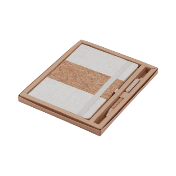 Zacata – Cork and Linen A5 Notebook and Pen Set preview