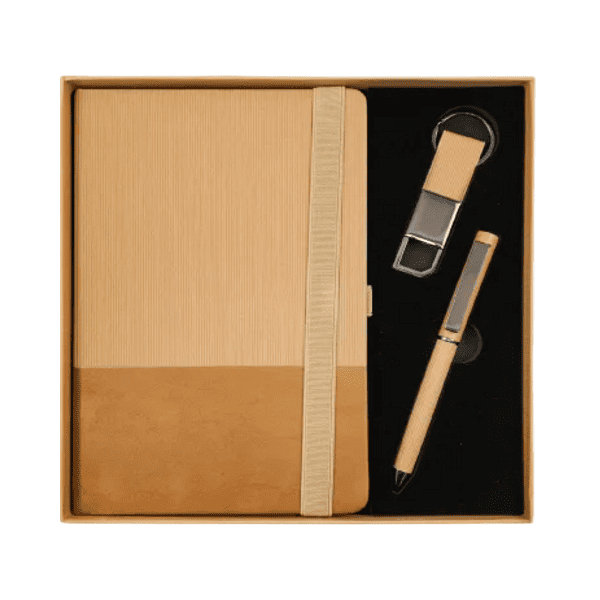 Optera – 3-in-1 Premium Gift Set (Notebook, Pen & Keychain) preview