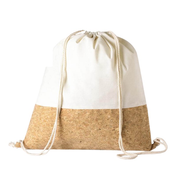 Abrazar – Recycled Cotton Cork Drawstring Bag