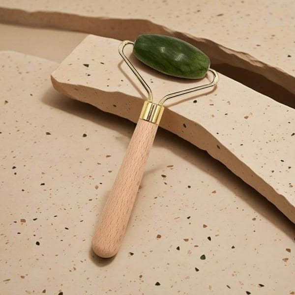 Seren –Set of Jade Face Roller, Guasha and Mirror