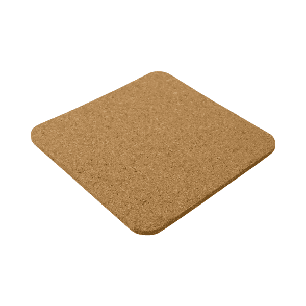 Elnok – Set of 4 Cork Coasters with Cork Stand