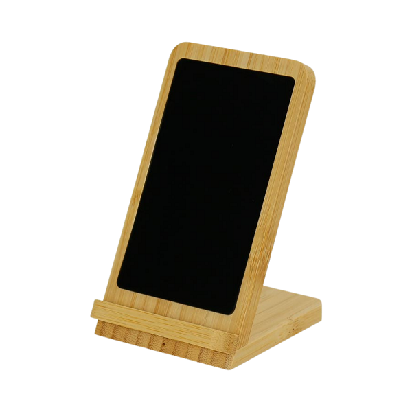 Simtang – 15W Bamboo and Recycled Phone Stand Wireless Charger