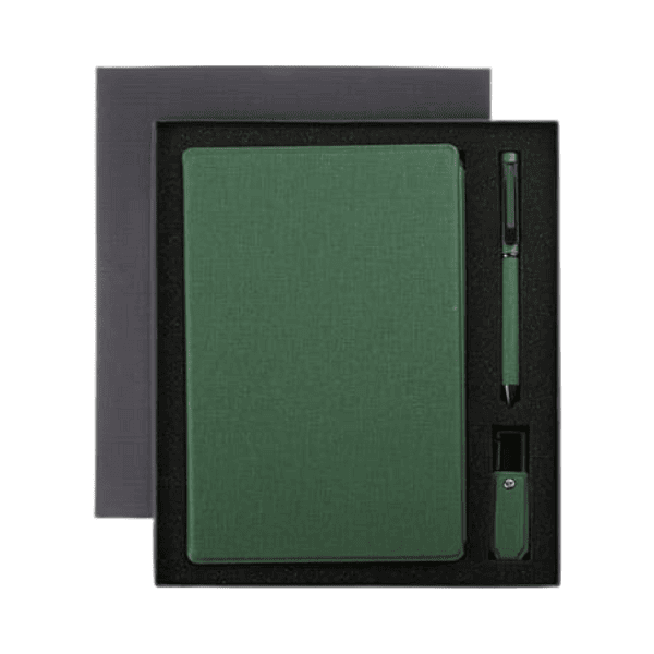 Bungur – Sustainable Gift Set with Refillable Notebook, Pen and USB Keychain preview