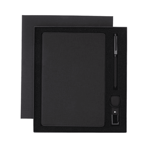 Bungur – Sustainable Gift Set with Refillable Notebook, Pen and USB Keychain preview