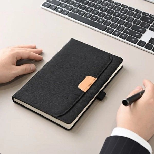 Taron – Eco Friendly A5 Notebook with Pocket & Pen Holder preview