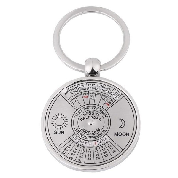 Zinou – 50 Year Perpetual Calendar Keychain
